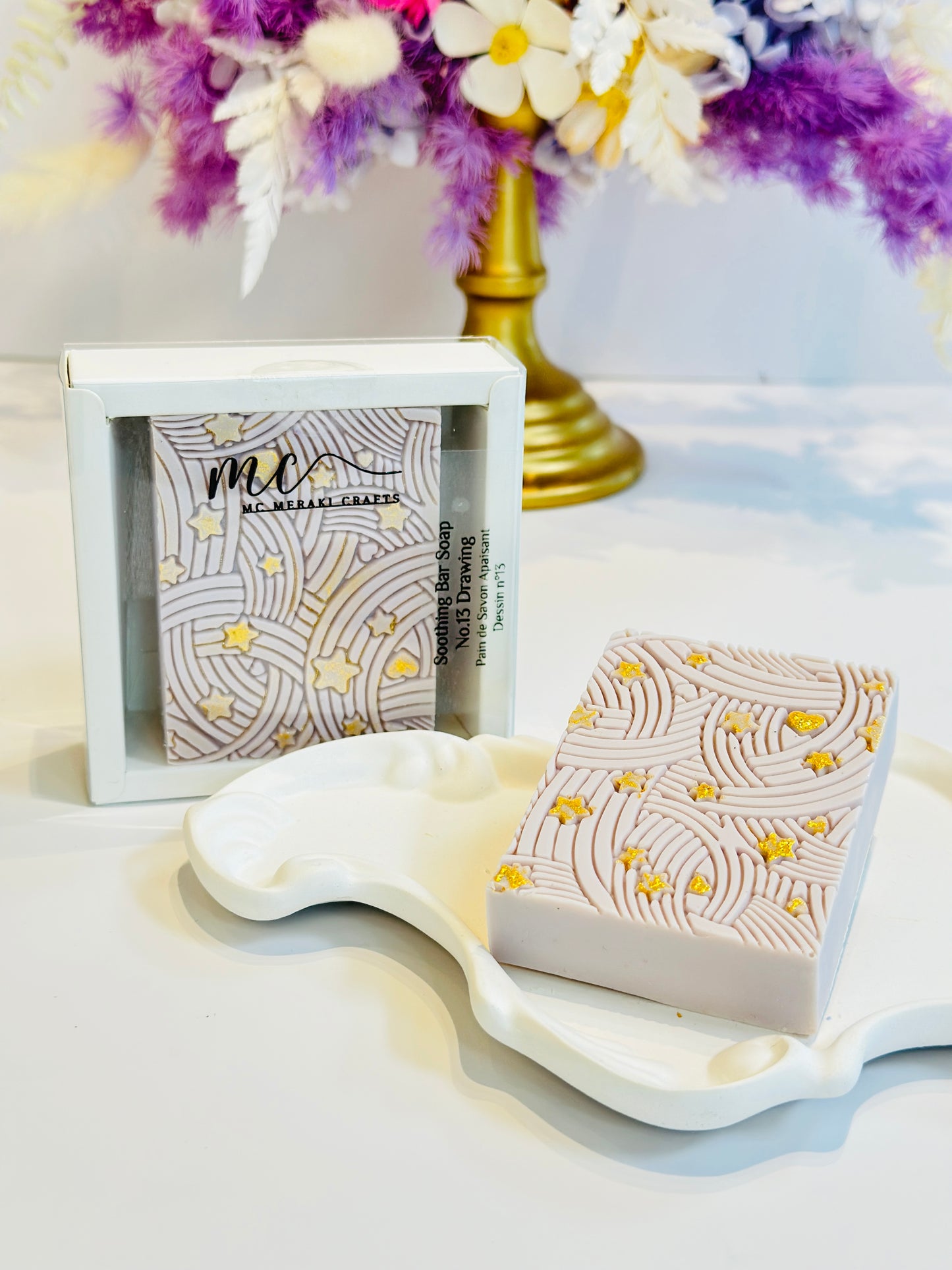 Soothing bar Soap No 13. Drawing - Scent : Blossom