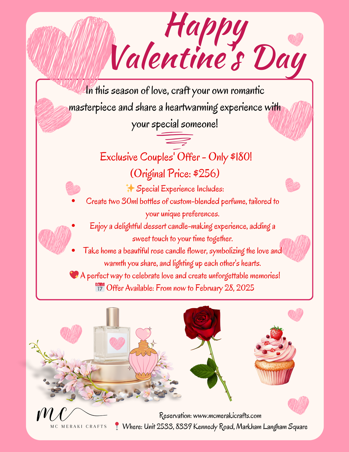 Happy Valentine's Day Personalized Perfume blending Workshop