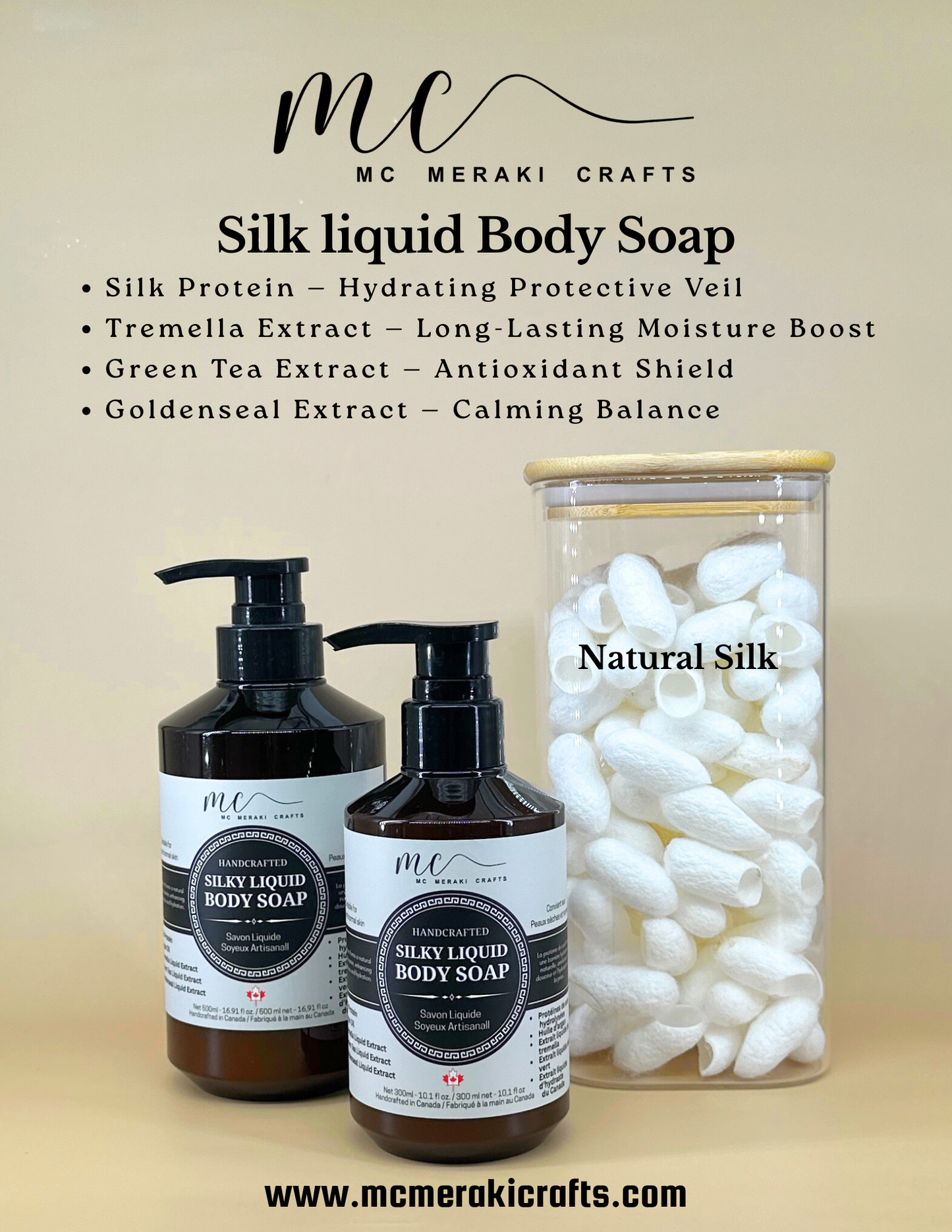 Silk liquid Body Soap - Suitable for normal skin